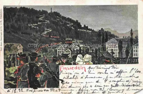 AK / Ansichtskarte EINSIEDELN  SZ Ortspartie