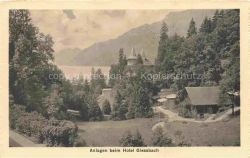 AK / Ansichtskarte Giessbach Brienzersee BE Anlagen beim Hotel Giessbach