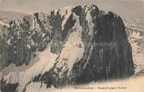 AK / Ansichtskarte Muertschenstock 2441m Spitzmeilen GL Aussicht gegen Ruchen
