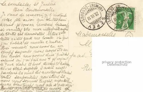 AK / Ansichtskarte Lac Lioson Ormont Dessous VD Panorama