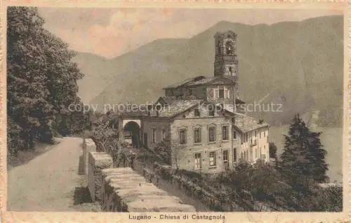 AK / Ansichtskarte LUGANO Lago di Lugano TI Chiesa di Castagnola