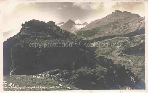 AK / Ansichtskarte Ebenalp 1641m AI Blick gegen Listergrat mit Schaefler