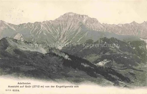 AK / Ansichtskarte Adelboden BE Aussicht auf Gsuer von der Engstligenalp
