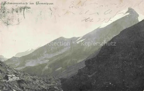 AK / Ansichtskarte Gemmipass 2322m VS Schwarzenbach