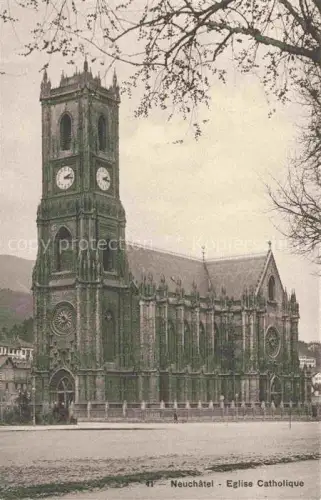 AK / Ansichtskarte Neuchatel NE Eglise Catholique