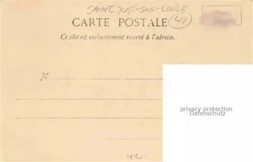 AK / Ansichtskarte SAINT-JUST -SUR-LOIRE-SAINT-RAMBERT Montbrison 42 Loire Vue de la gare