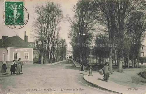 AK / Ansichtskarte Nogent-le-Rotrou 28 Eure-et-Loir Avenue de la Gare