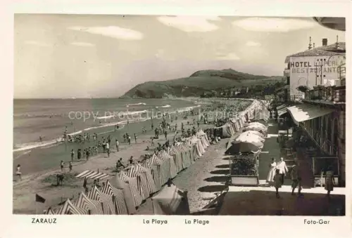 AK / Ansichtskarte Zarauz Zarautz Gipuzkoa ES La playa Hotel La Perla