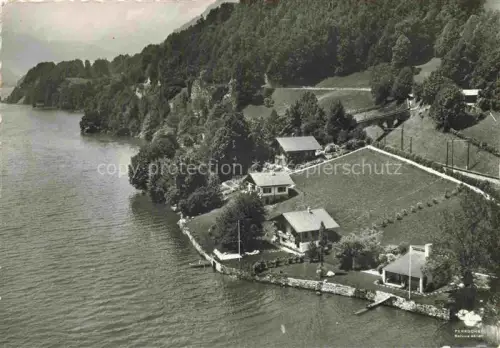 AK / Ansichtskarte Niederried Brienzersee Interlaken BE Fliegeraufnahme