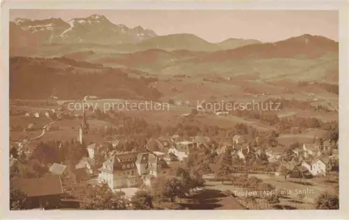 AK / Ansichtskarte Teufen Appenzell AR mit Saentis