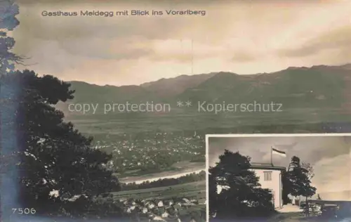 AK / Ansichtskarte Meldegg 645m Walzenhausen Appenzell AR mit Vorarlberg