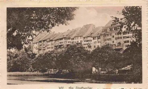 AK / Ansichtskarte Wil  SG Am Stadtweiher