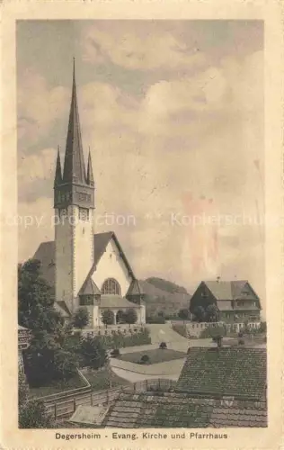AK / Ansichtskarte Degersheim  Toggenburg SG Ev Kirche und Pfarrhaus