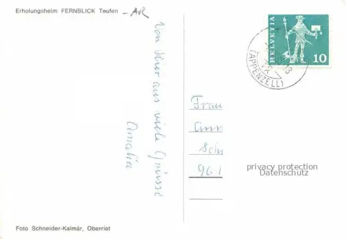 AK / Ansichtskarte Teufen Appenzell AR Erholungsheim Fernblick