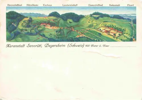 AK / Ansichtskarte Degersheim  Toggenburg SG Kuranstalt Sennrueti Kuenstlerkarte