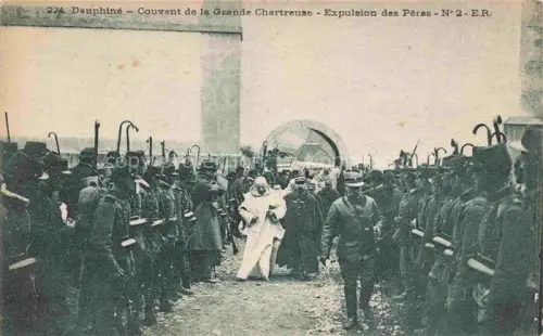 AK / Ansichtskarte Grande Chartreuse Saint-Pierre-de-Chartreuse GRENOBLE 38 Isere Couvent Expulsion des Pères
