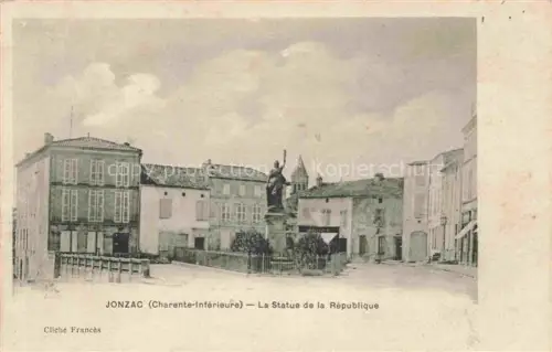 AK / Ansichtskarte Jonzac 17 Charente-Maritime Statue de la République