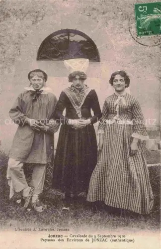 AK / Ansichtskarte Jonzac 17 Charente-Maritime Cavalcade du 5 Septembre 1910 Paysans des environs de Jonzac