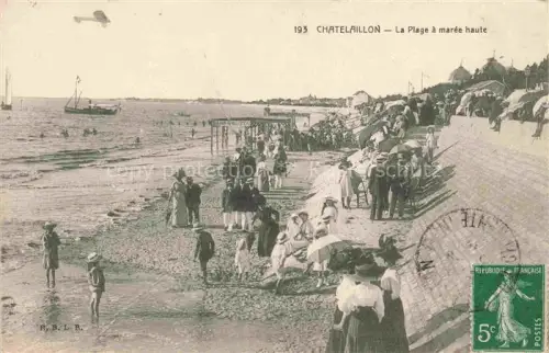 AK / Ansichtskarte CHATELAILLON-Plage 17 Charente-Maritime La plage à marée haute