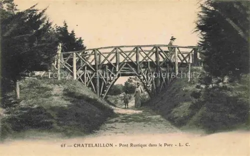 AK / Ansichtskarte CHATELAILLON-Plage 17 Charente-Maritime Pont rustique dans le parc