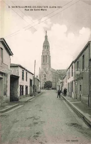 AK / Ansichtskarte Sainte-Lumine-de-Coutais Loire-Atlantique Rue de Saint Mars Eglise