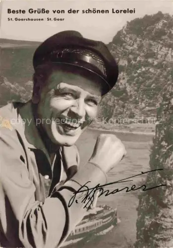 AK / Ansichtskarte St Goarshausen Rhein mit Lorelei