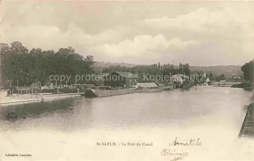 AK / Ansichtskarte St-Satur Bourges 18 Cher Le port du canal