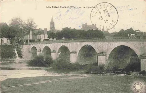 AK / Ansichtskarte Saint-Florent-sur-Cher 18 Cher Vue générale et le pont