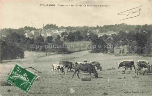 AK / Ansichtskarte Eygurande UssEL 19 Correze Vue générale prise des collonges