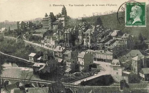 AK / Ansichtskarte Uzerche Tulle 19 Correze Vue générale prise de la Route d'Eyburie