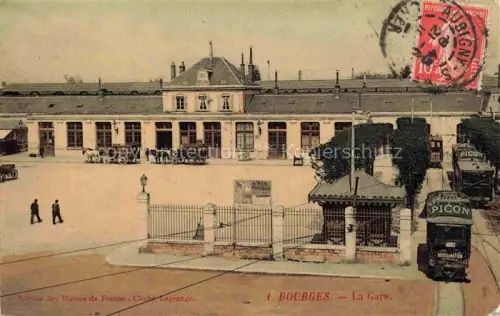 AK / Ansichtskarte BOURGES 18 Cher La gare Tram