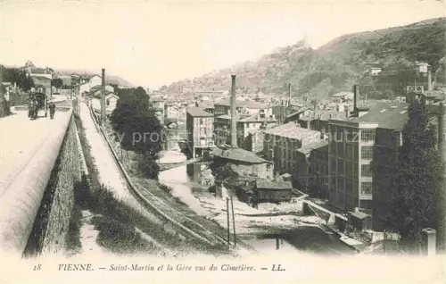 AK / Ansichtskarte VIENNE  Vienne-sur-le-Rhone 38 Isere Saint-Martin et la Gère vus du cimetière