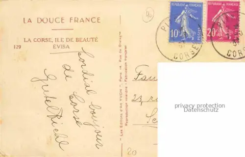 AK / Ansichtskarte Evisa 2A Corse-du-Sud Vue générale Eglise