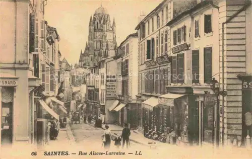 AK / Ansichtskarte SAINTES 17 Charente-Maritime Rue Alsace-Lorraine