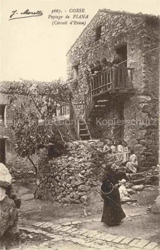 AK / Ansichtskarte Piana Corse Ajaccio 2A Corse-du-Sud Au village