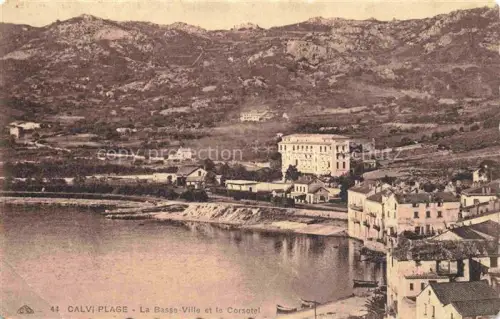 AK / Ansichtskarte Calvi-Plage 2B Haute-Corse La Basse-Ville et le Corsotel