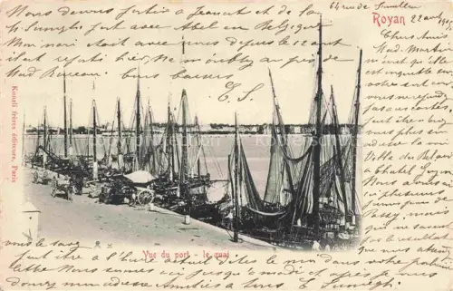 AK / Ansichtskarte ROYAN 17 Charente-Maritime Vue du port le quai bateaux