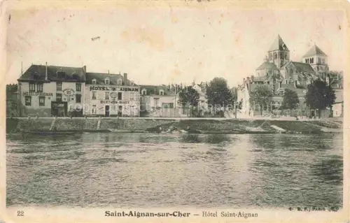 AK / Ansichtskarte Saint-Aignan  41 Loir-et-Cher Hôtel Saint-Aignan Eglise