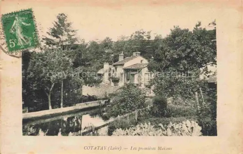 AK / Ansichtskarte Cotatay Le Chambon-Feugerolles Saint-Etienne 42 Les premières maisons