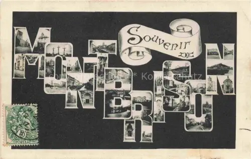 AK / Ansichtskarte MONTBRISON 42 Loire Souvenir de la ville Schriftzug