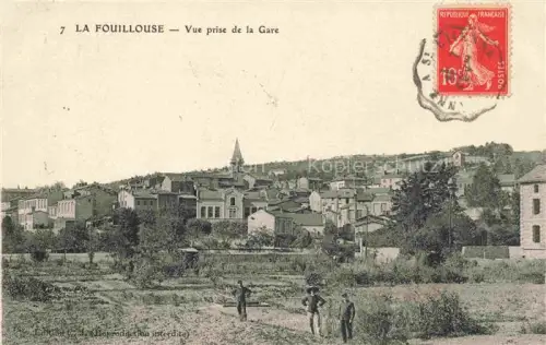 AK / Ansichtskarte La Fouillouse Saint-Etienne 42 Loire Vue prise de la gare
