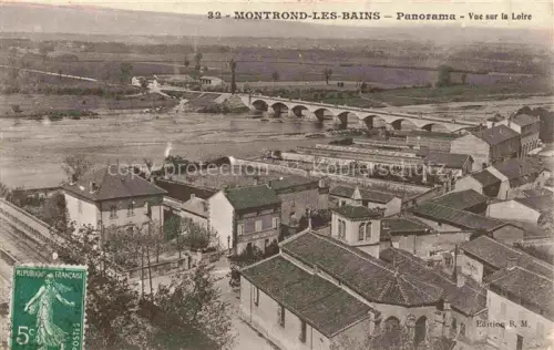 AK / Ansichtskarte Montrond-les-Bains Montbrison 42 Loire Panorama vue sur la Loire