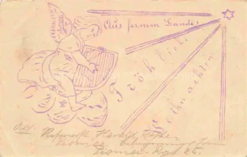 AK / Ansichtskarte Feldweihnacht Kriegsweihnacht Militaria Weihnachten Engel 