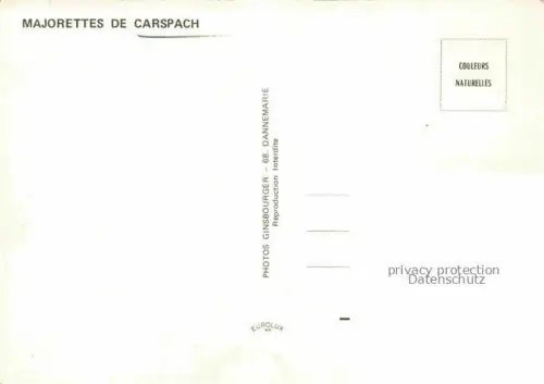 AK / Ansichtskarte Carspach Karspach Altkirch 68 Haut-Rhin Compagnie des Majorettes de Carspach