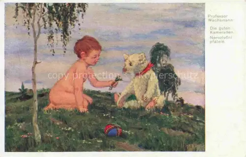 AK / Ansichtskarte Spielzeug Toy Juet Juguete-- Professor Wachsmann Kameraden Teddy Kind 