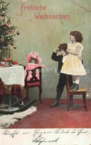 AK / Ansichtskarte Spielzeug Toy Juet Juguete-- Puppe Kinder Weihnachten