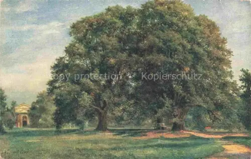 AK / Ansichtskarte KIRNIG Alois Kuenstlerkarte Nr. 58 Wallensteinlinden Neuschlosser Park 