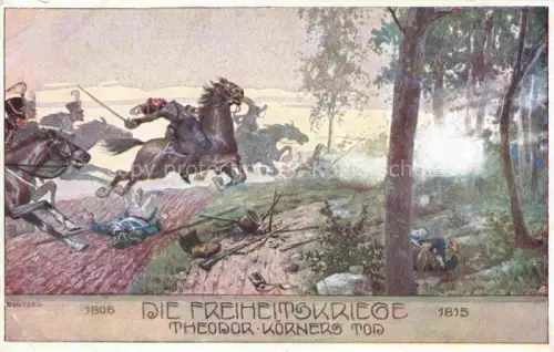 AK / Ansichtskarte KUTZER Ernst (1880-1965) Kuenstlerkarte Theodor Koeeners Tod Die Freiheitskriege 