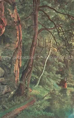 AK / Ansichtskarte KIRNIG Alois Kuenstlerkarte Der Boellengrund bei Leipa 