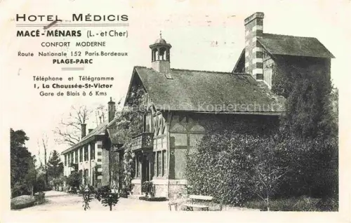 AK / Ansichtskarte Mace-Menars BLOIS 41 Loir-et-Cher Hôtel Médicis